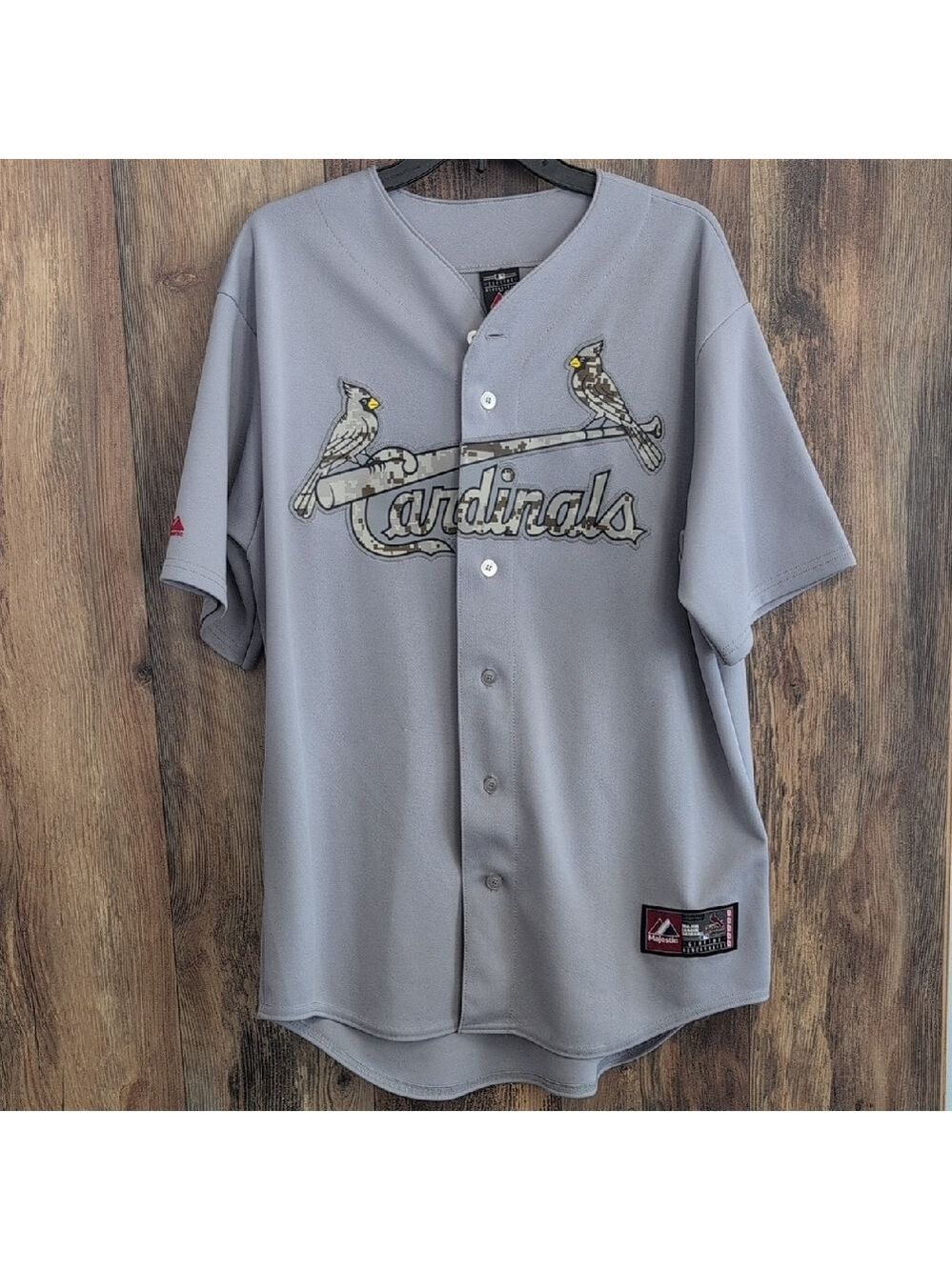 Genuine Merchandise Majestic Gray St Louis Cardinals Men's Jersey L         717H